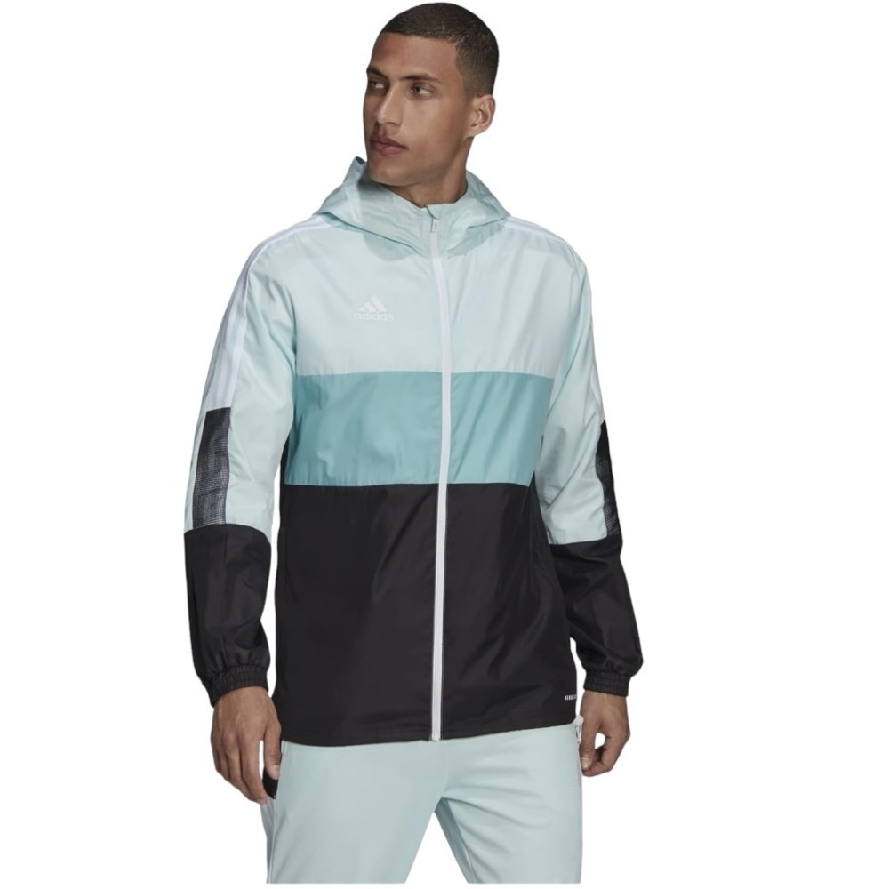 Adidas Men’s Tiro Windbreaker Blocking Hooded Jacket